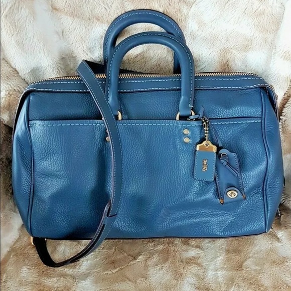 Coach Handbags - 🔥LIMITED TIME PRICE DROP - Coach ROGUE 14" SATCHEL, Denim Blue